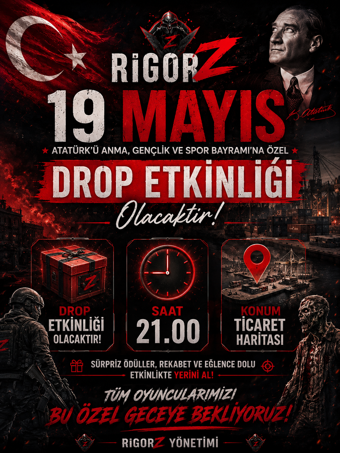 RIGORZ 19 MAYIS DROP ETKINLIGI