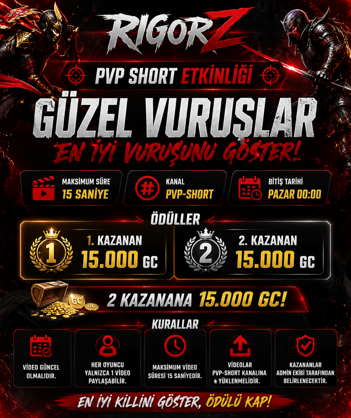 RIGORZ PVP SHORT ETKINLIGI