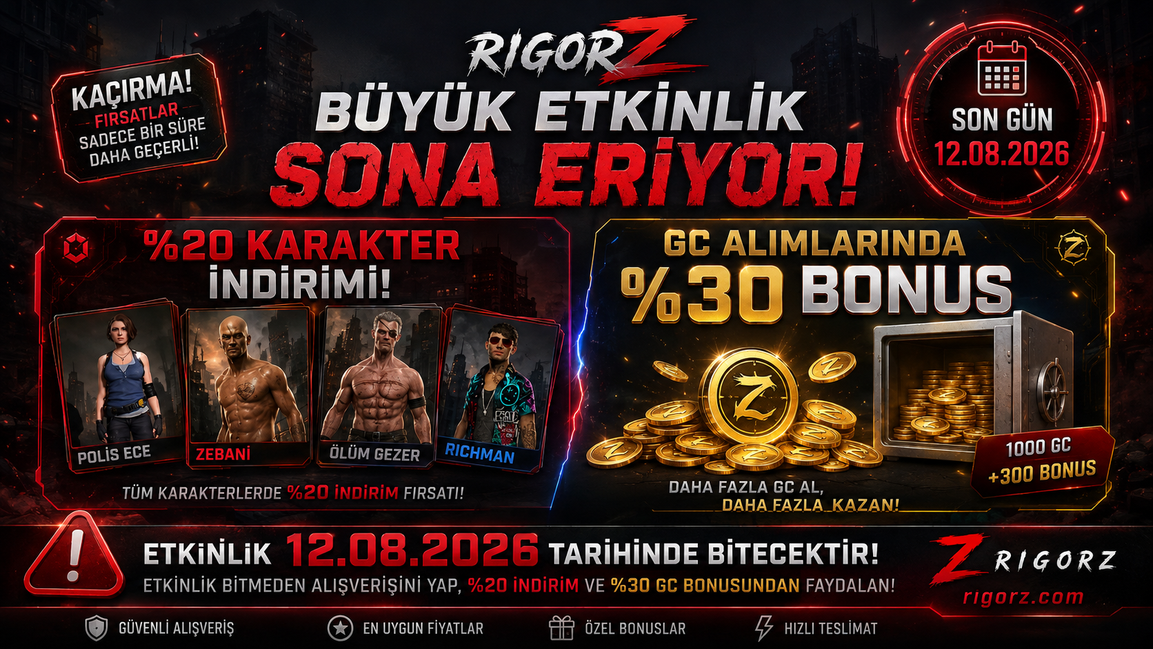 RIGORZ BUYUK ETKINLIK SONA