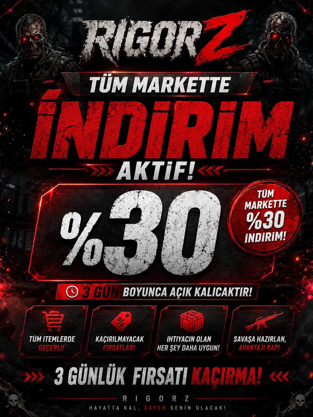 RIGORZ | BUYUK MARKET INDIRIMI